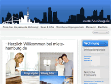 Tablet Screenshot of miete-hamburg.de